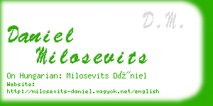daniel milosevits business card